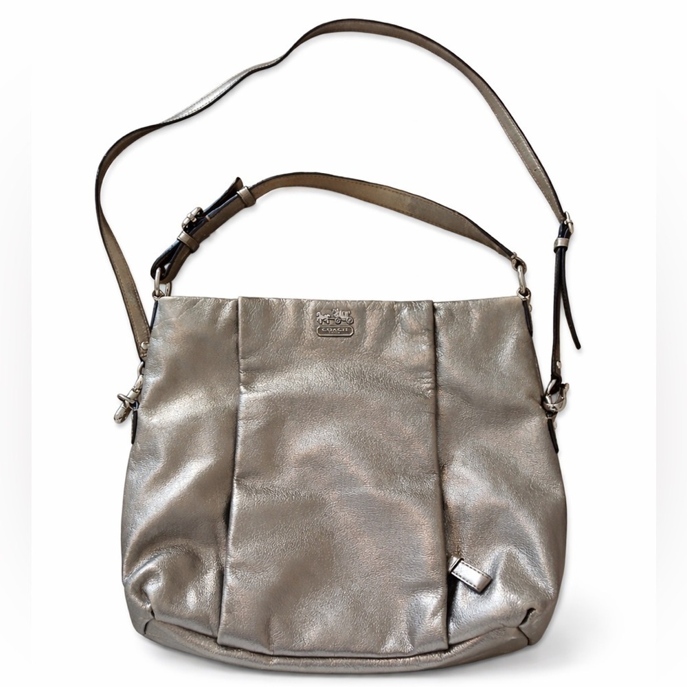 Coach Shimmering metallic Shoulder Bag - Picture 2 of 10